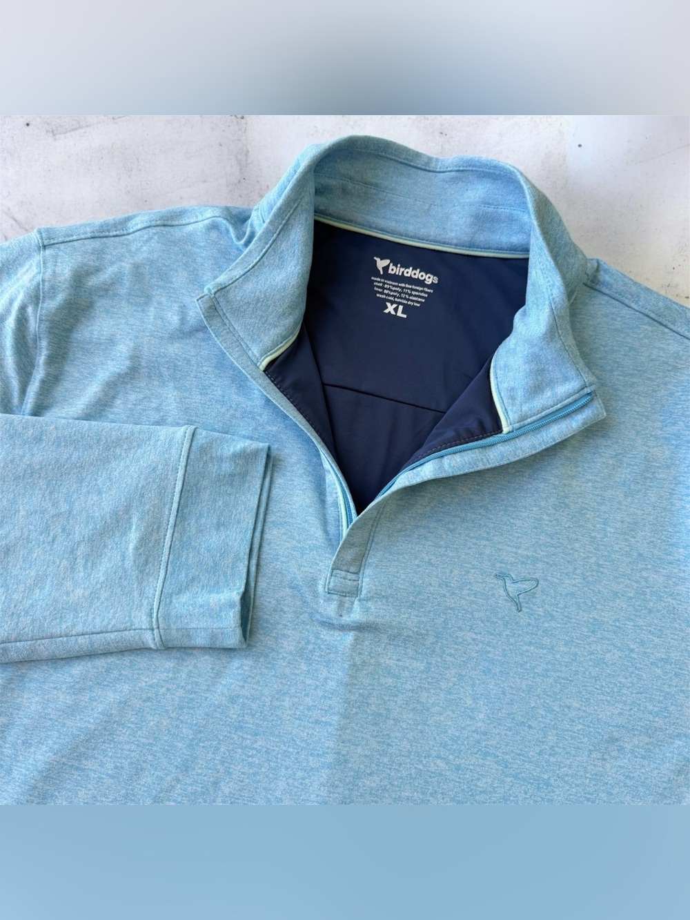 Birddogs Light Blue Heather Quarter-Zip Pullover